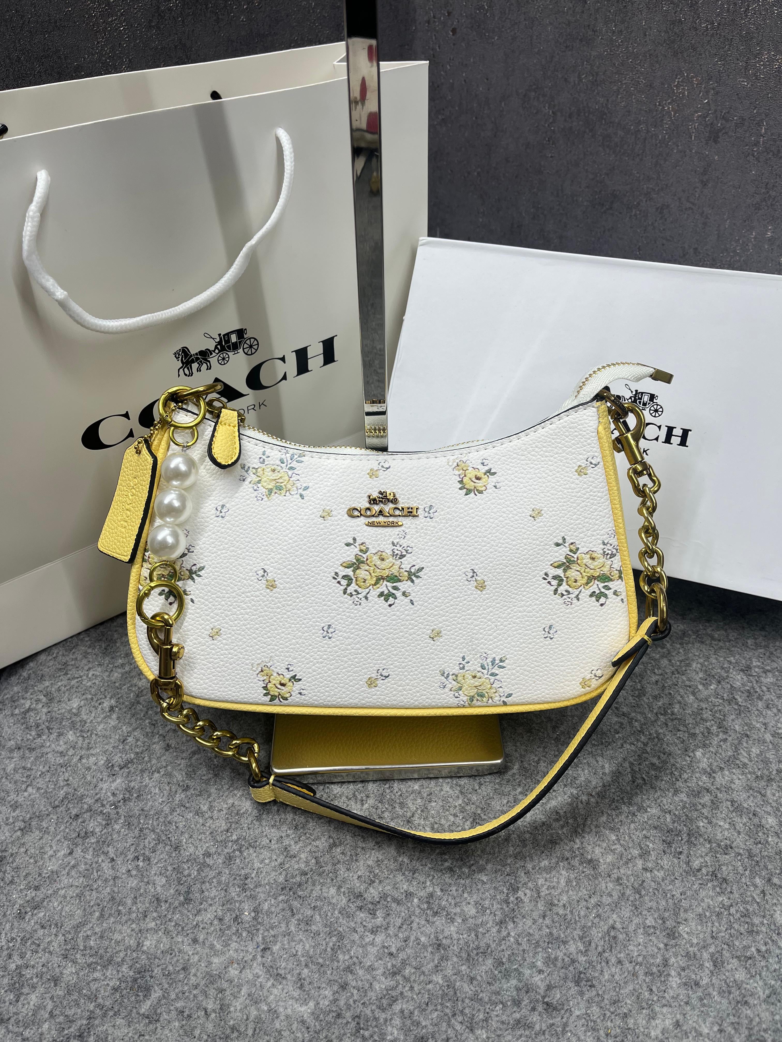 COACH TERI SHOULDER BAG SIGNATURE CANVAS