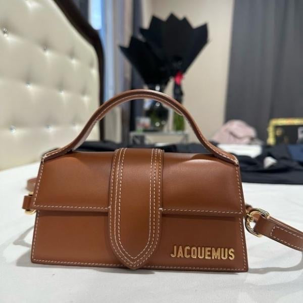 JACQUEMUS LEATHER LE BAMBINO WITH SLING STRAP