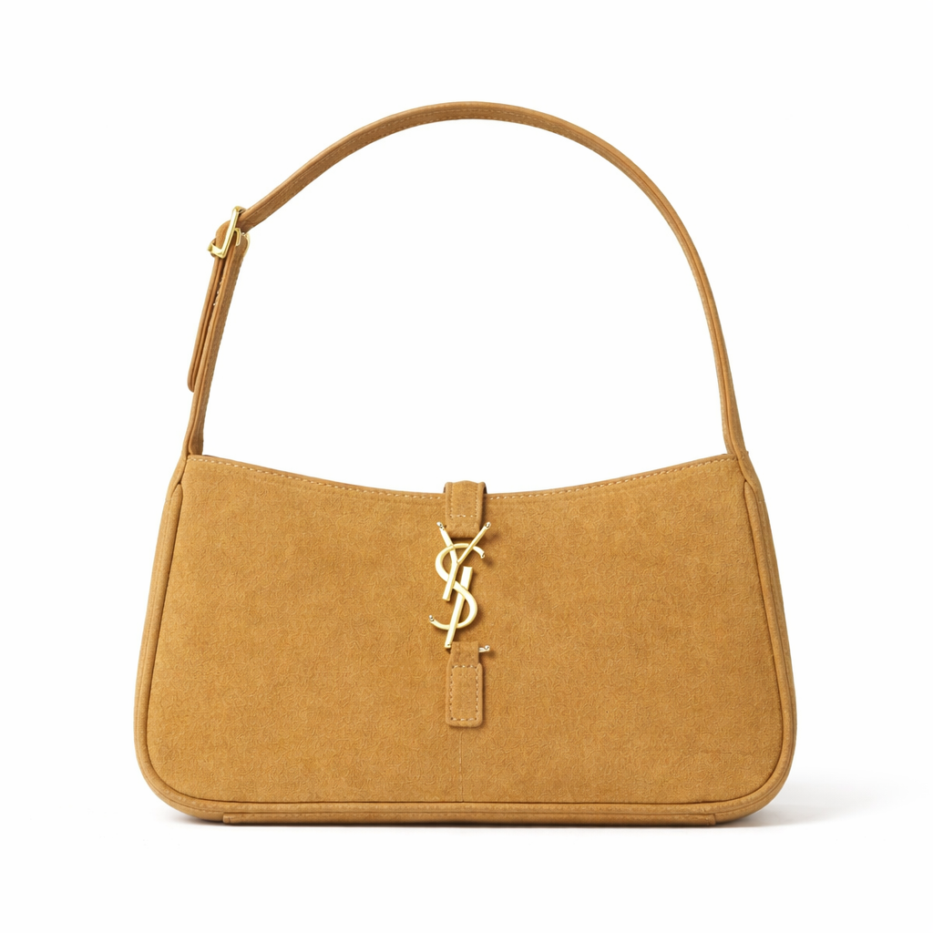 YSL SAINT LAURENT HOBO LEATHER SHOULDER BAG