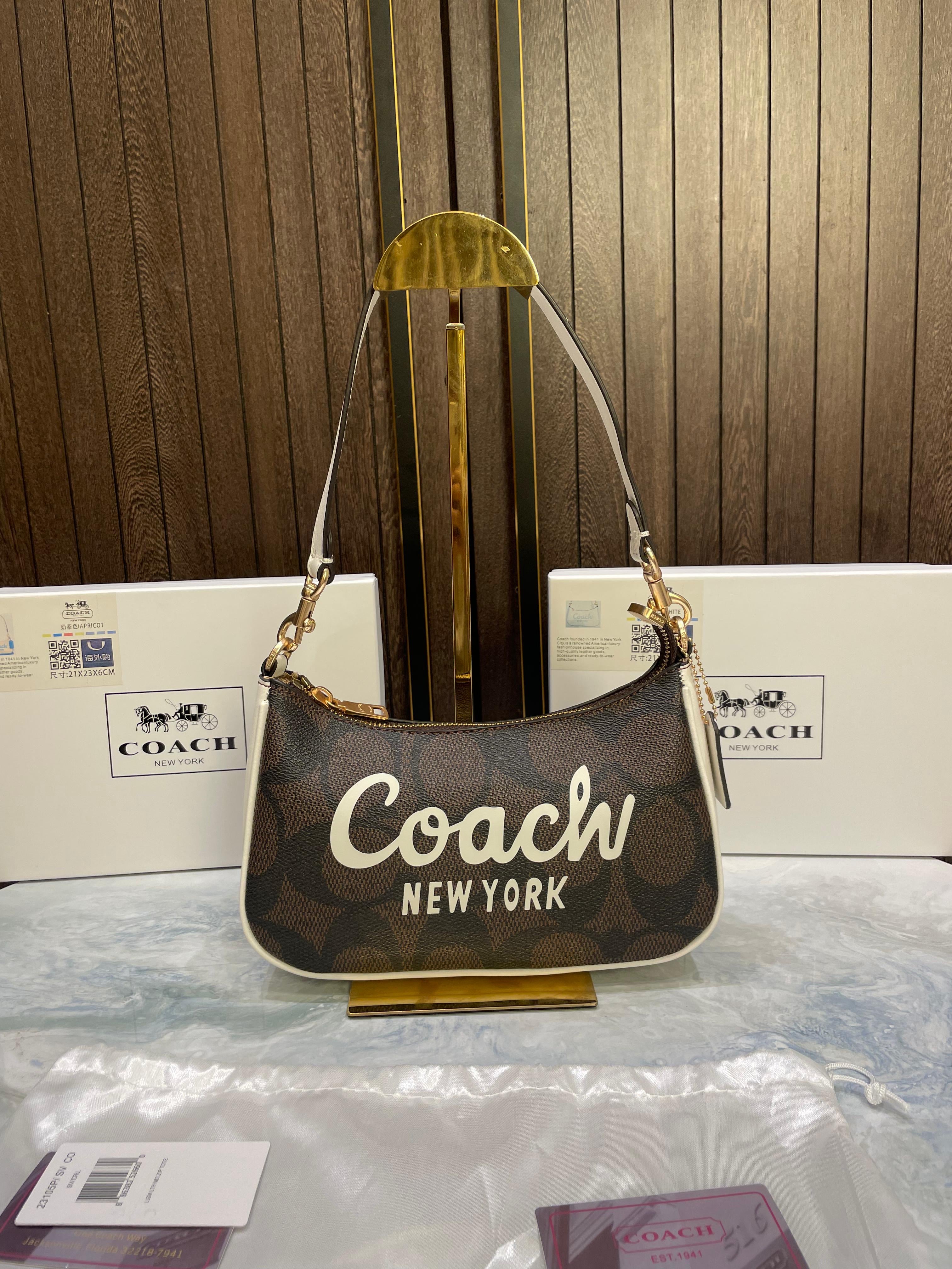 COACH TERI MINI CROSSBODY BAG IN SIGNATURE CANVAS WITH COACH GRAPHIC DESIGN