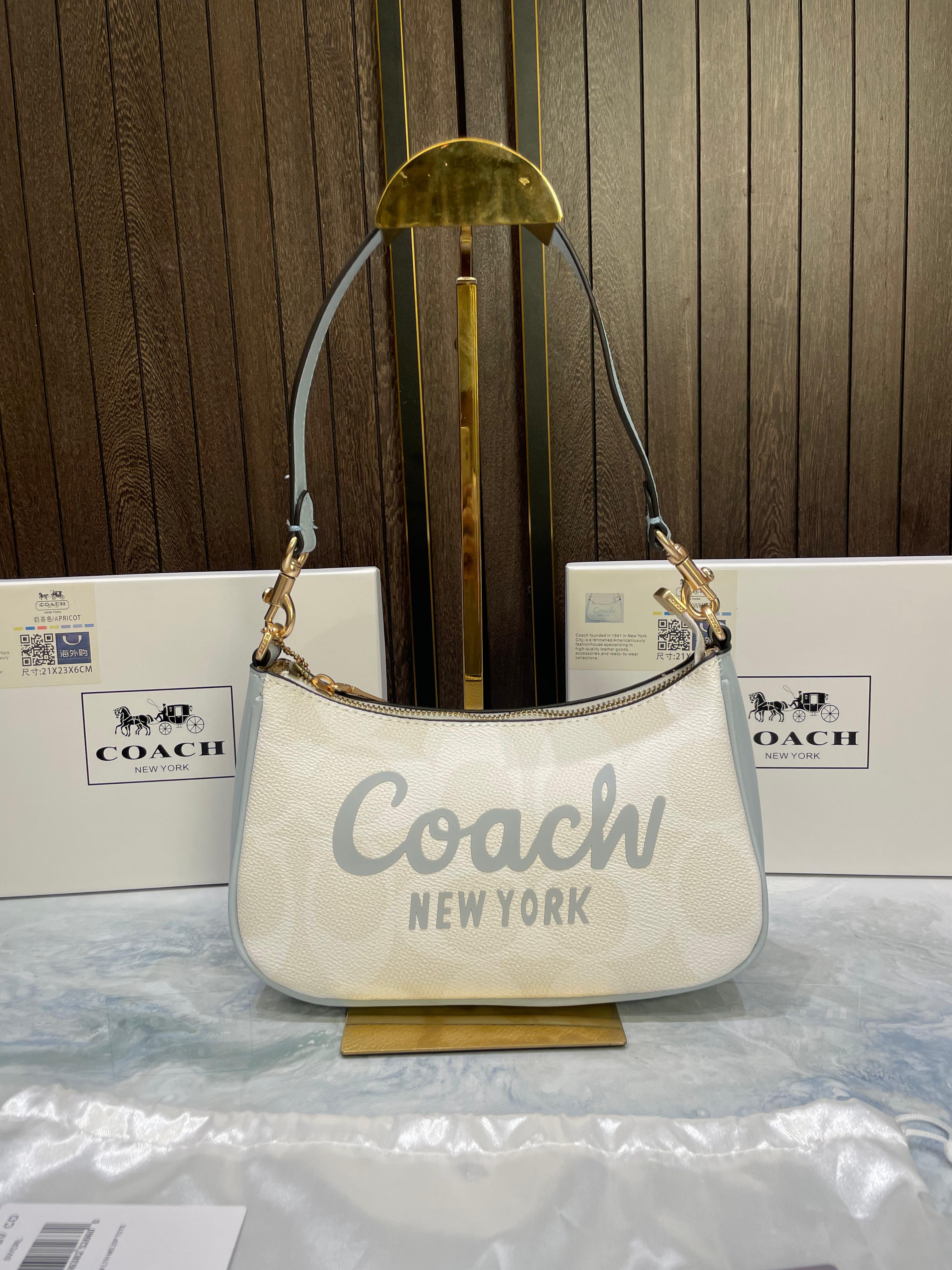 COACH TERI MINI CROSSBODY BAG IN SIGNATURE CANVAS WITH COACH GRAPHIC DESIGN