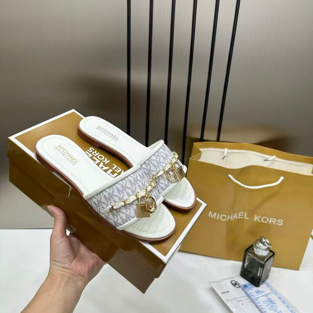 MICHAEL KORS MANDY SIGNATURE LOGO SLIDE