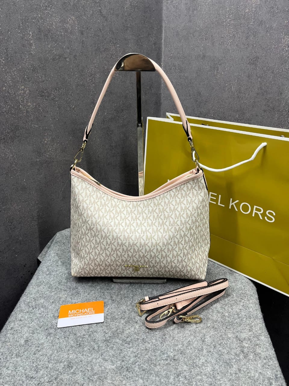 MICHAEL KORS MAEVE LARGE LOGO TOTE BAG