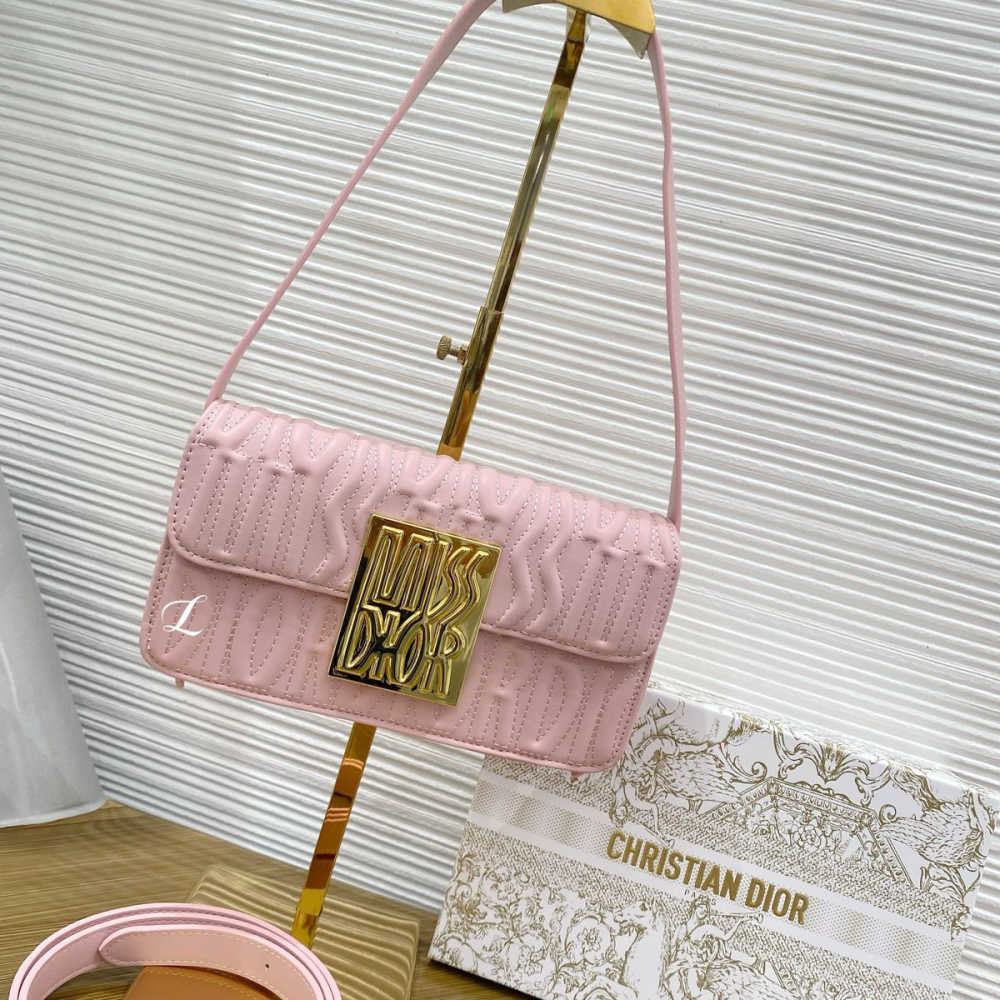 CHRISTIAN DIOR QUILTED MISS DIOR FLAP SHOULDER BAG