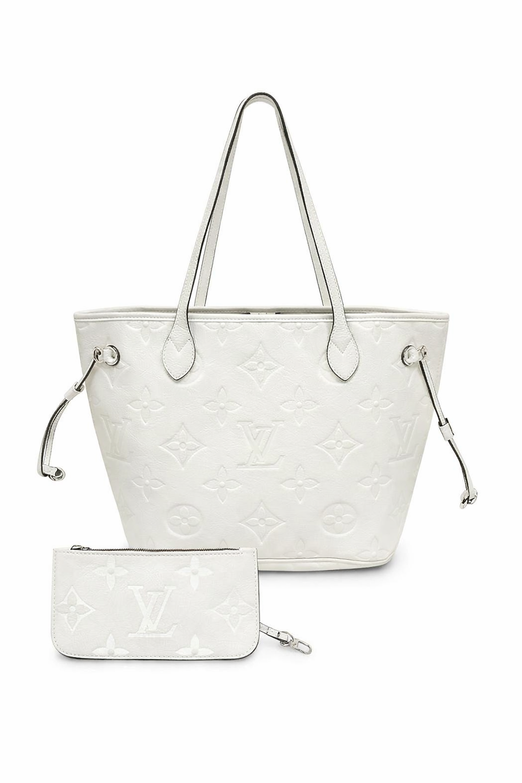 LOUIS VUITTON OFFWHITE MONOGRAM GIANT WITH POUCH EMPREINTE LEATHER