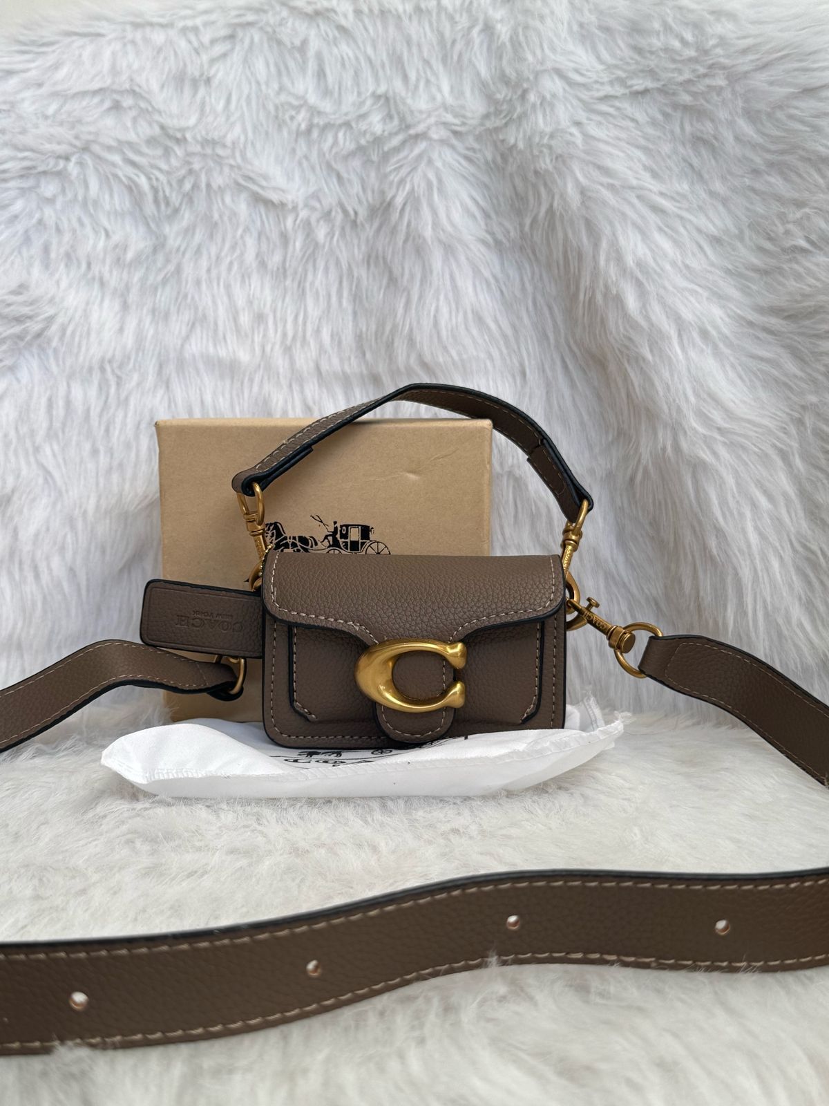 COACH TABBY 12 MONOGRAM MINI