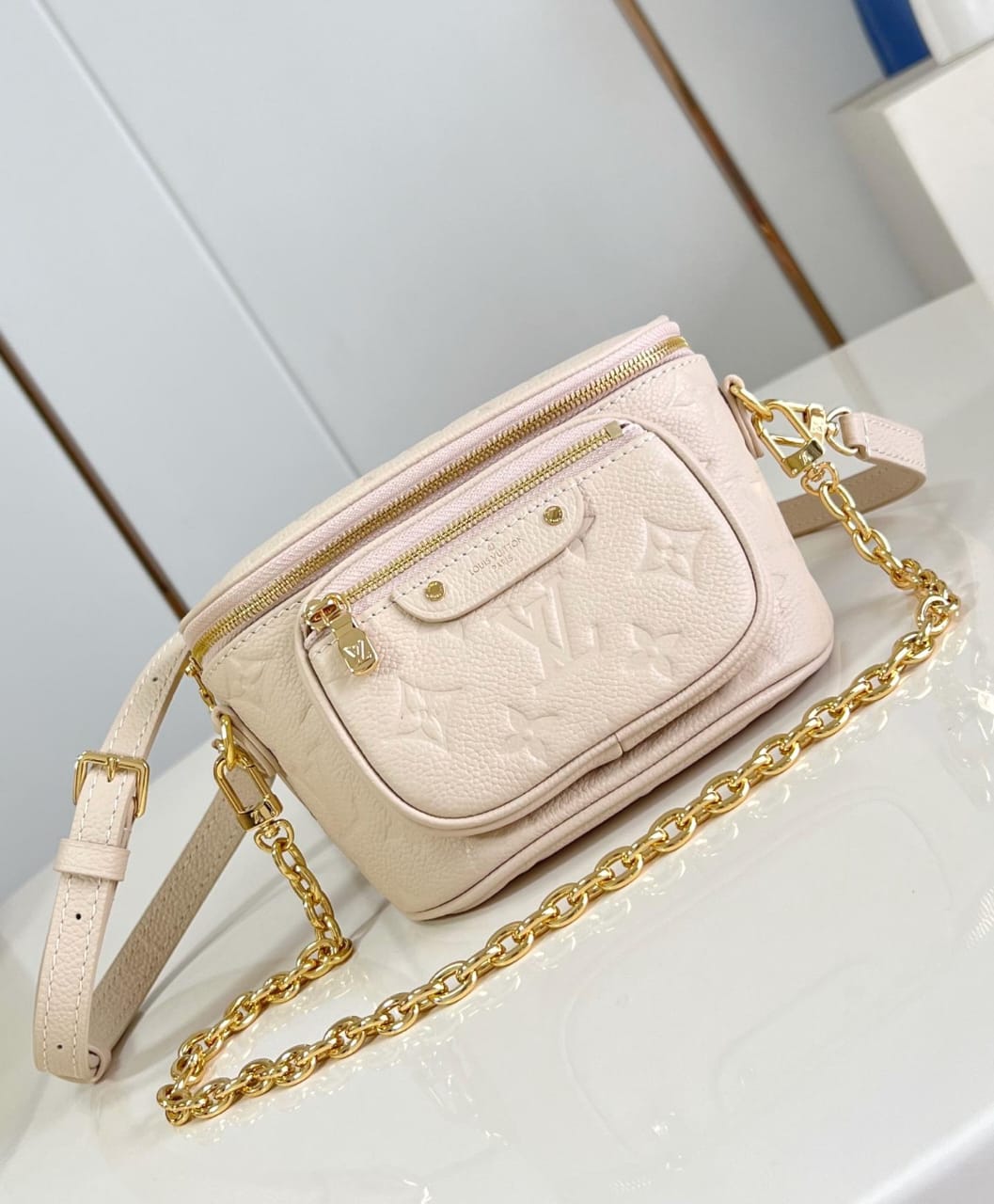 LOUIS VUITTON MINI BUMBAG MONOGRAM EMPREINTE EMBOSSED
