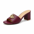 GUCCI GG MARKONT MULES SANDAL HEEL