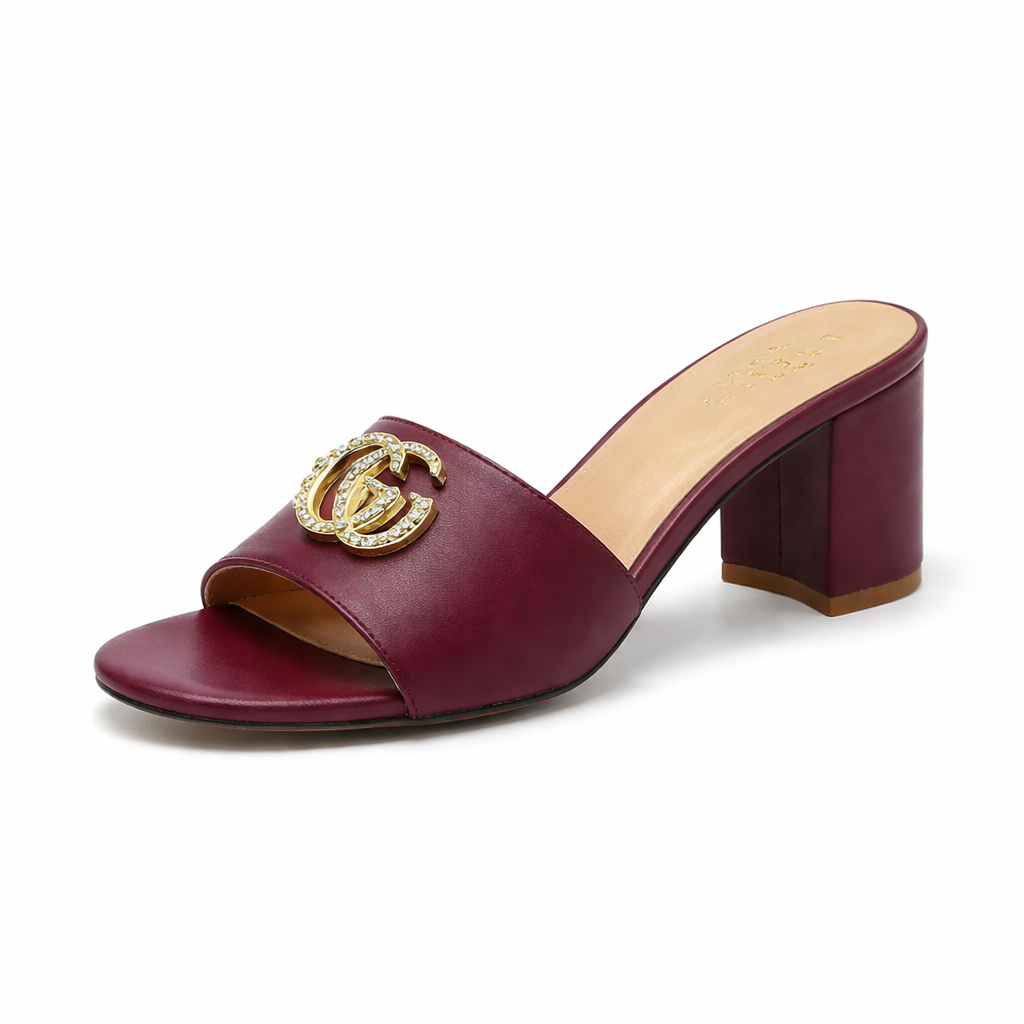 GUCCI GG MARKONT MULES SANDAL HEEL