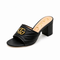 GUCCI GG MARKONT MULES SANDAL HEEL
