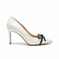 VALENTINO PUMP HEEL ELEGANT WOMEN WHITE PATENT LEATHER