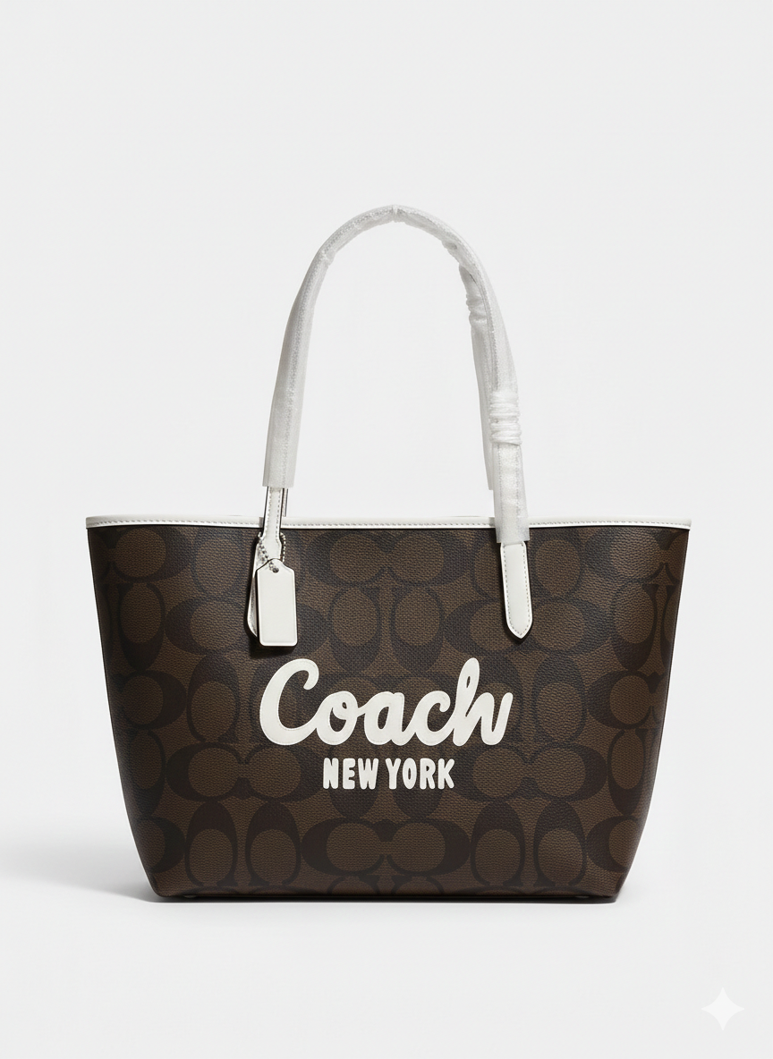 COACH CITY TOTE BAG IN SIGNATURE CANVAS GRAPHIC