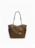 MICHAEL KORS BROWN JET SET LARGE TOTE