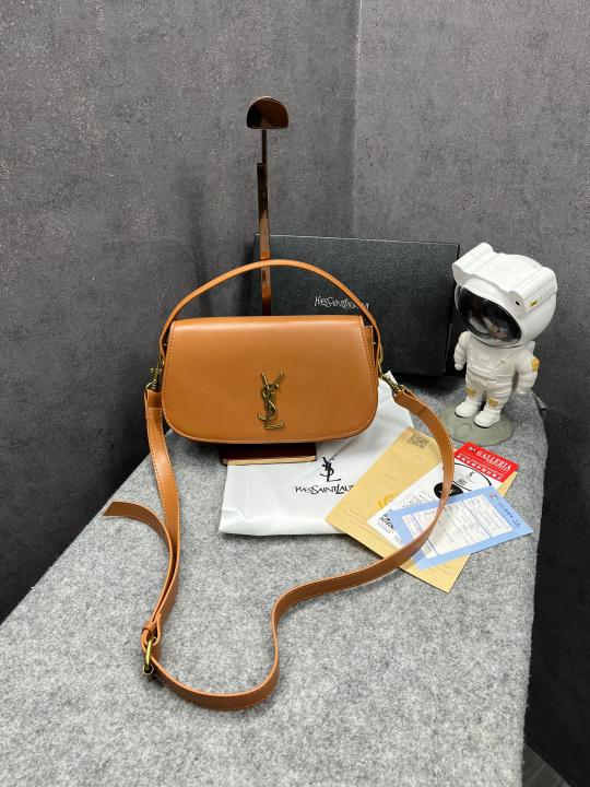 YSL SAINT LAURENT LEATHER SHOULDER BAF