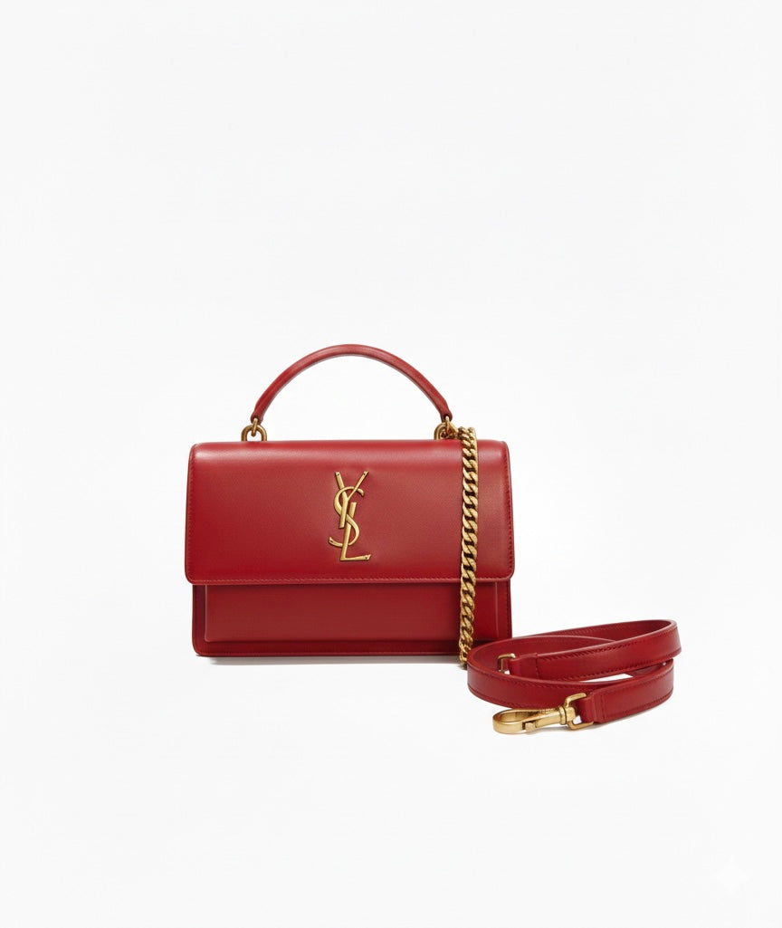 YSL SUNSET IN MATTE FINISH LEATHER