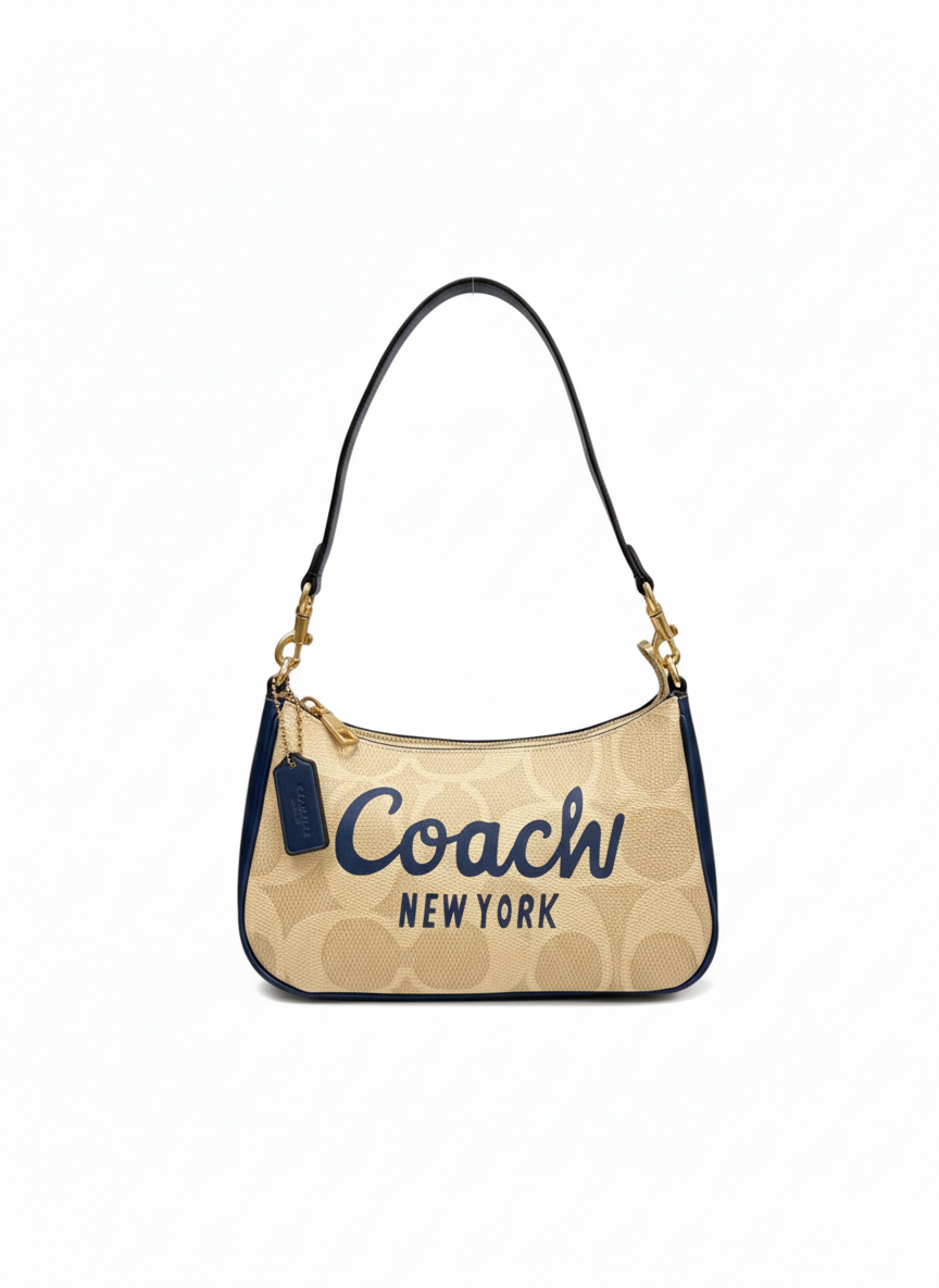 COACH TERI MINI CROSSBODY BAG IN SIGNATURE CANVAS WITH COACH GRAPHIC DESIGN