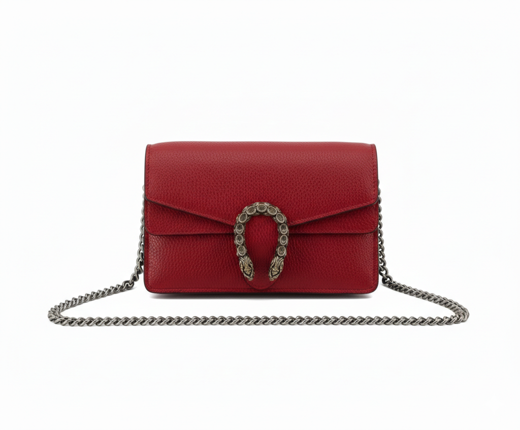 GUCCI DIONYSUS MINI BAG IN WHITE LEATHER
