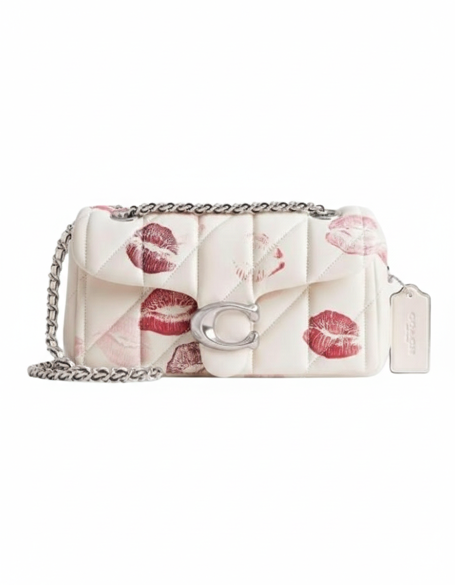 COACH TABBY QUILTED 20 LIP PRINT