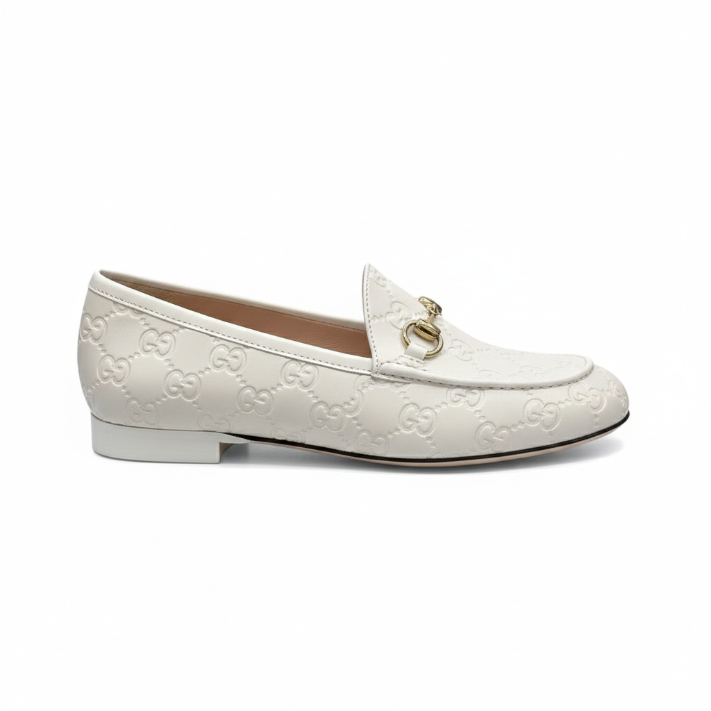 GUCCI WOMENS JORDAAN LOAFERS