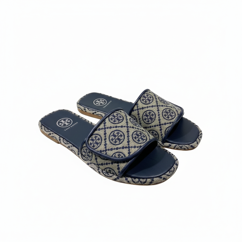 TORY BURCH T MONOGRAM BUBBLE SLIDE SANDAL