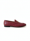 GUCCI JORDAAN MAROON LOAFERS
