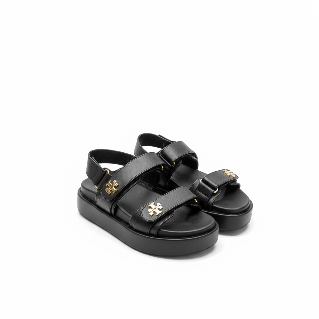 TORY BURCH KIRA LEATHER PLATFORM SANADALS