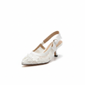 DIOR JADIOR SLINGBACK HEELS PUMPS WHITE