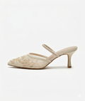 ZARA EMBROIDERY HEELS