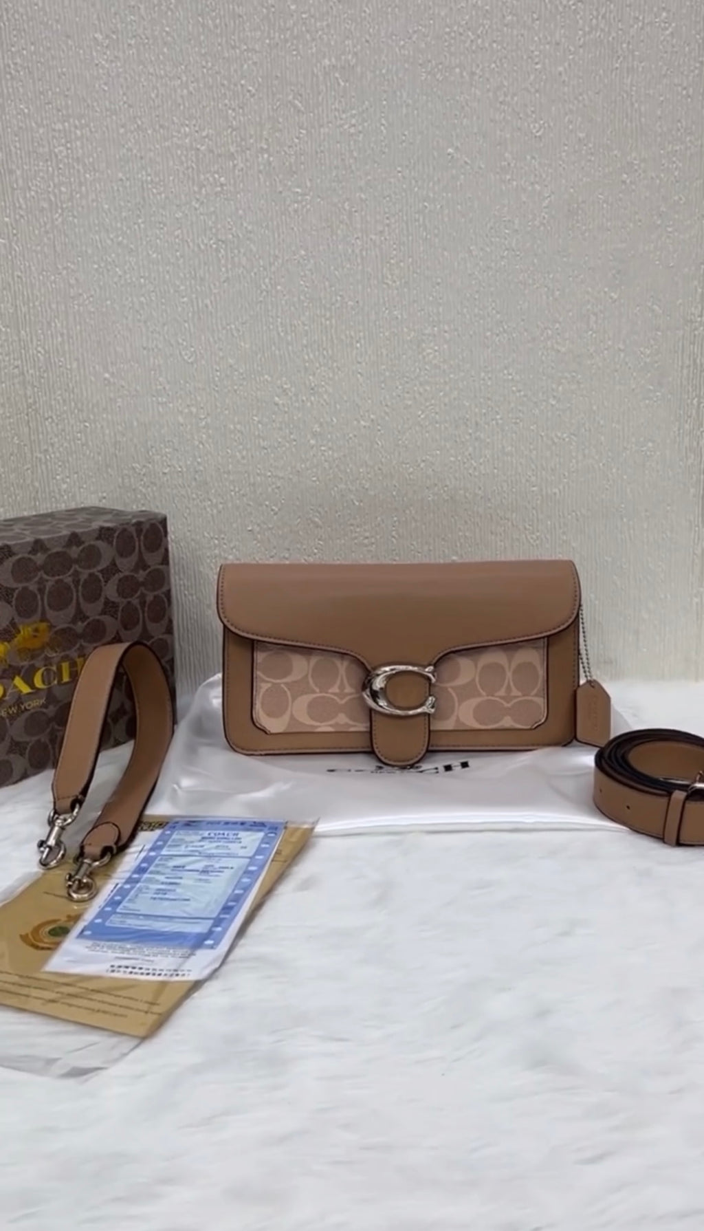 COACH TABBY 26 APPRICOT PRINT