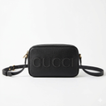 GUCCI UNISEX SHOULDER BAG WITH LOGO BLACK MESSENGER