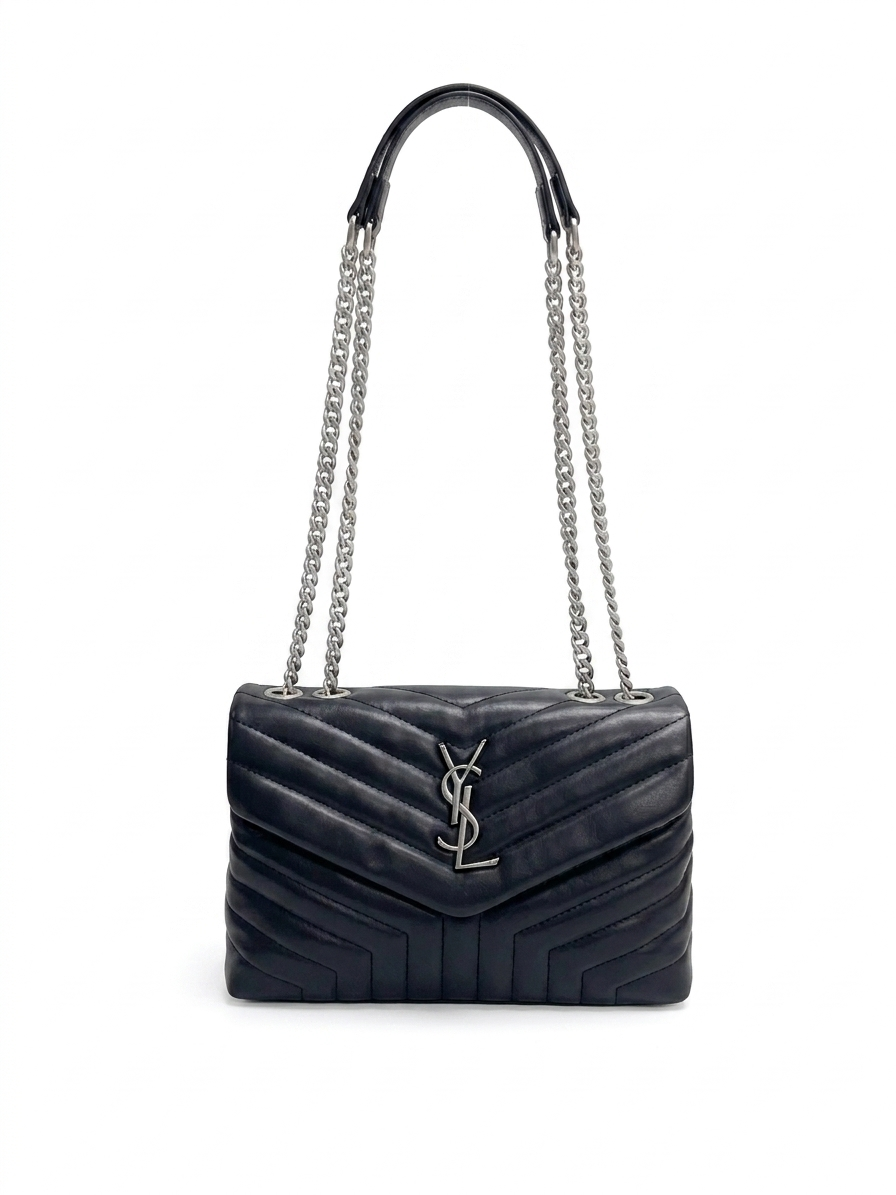 YSL LOULOU QUILTED SOFT LEATHER SHOULDER BAG