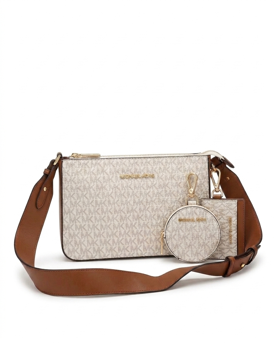MICHAEL KORS JET SET CROSS BODY WITH TECH ACCESSORIES