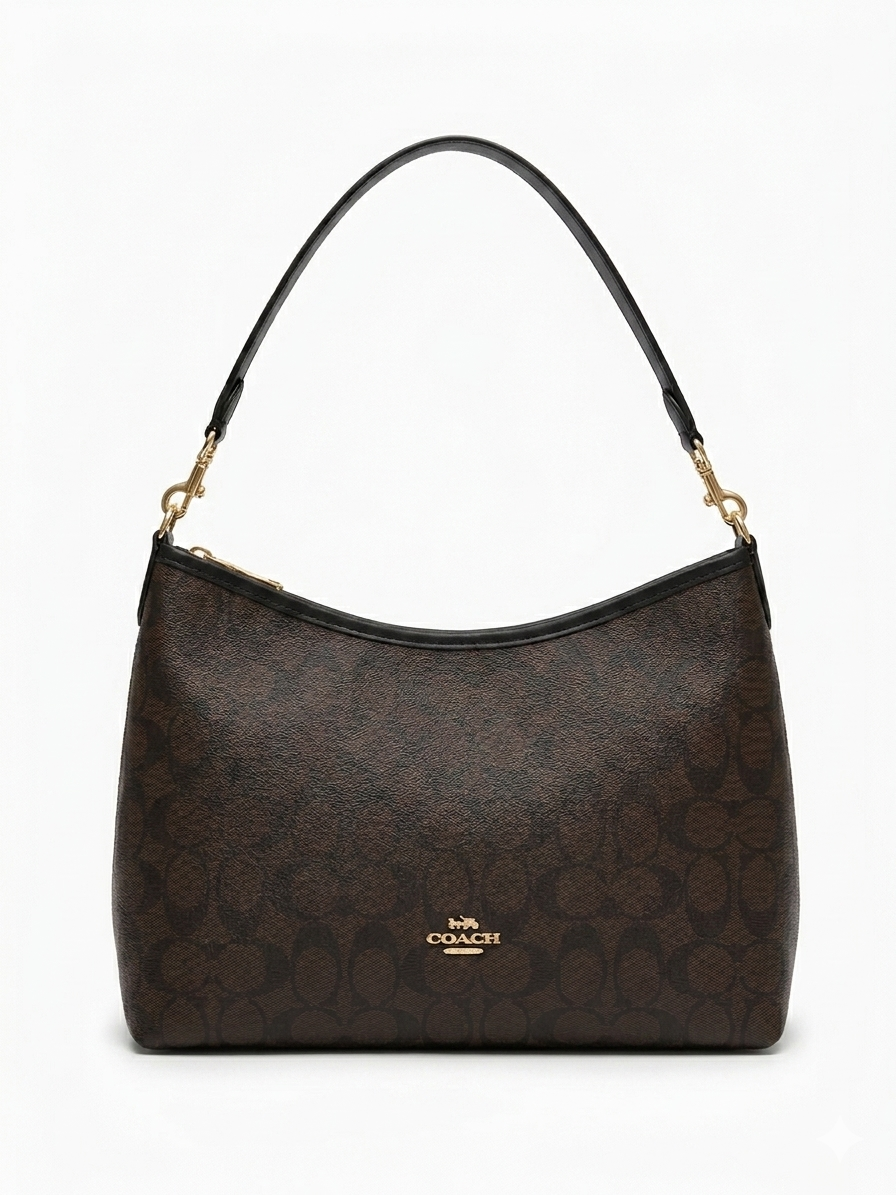 COACH LAUREL IN SIGNATURE CANVAS SHOULDER BAG