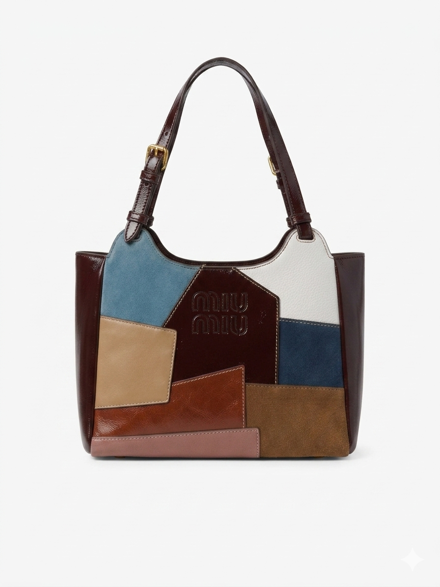 MIU MIU LEATHER MINI TOTE BAG