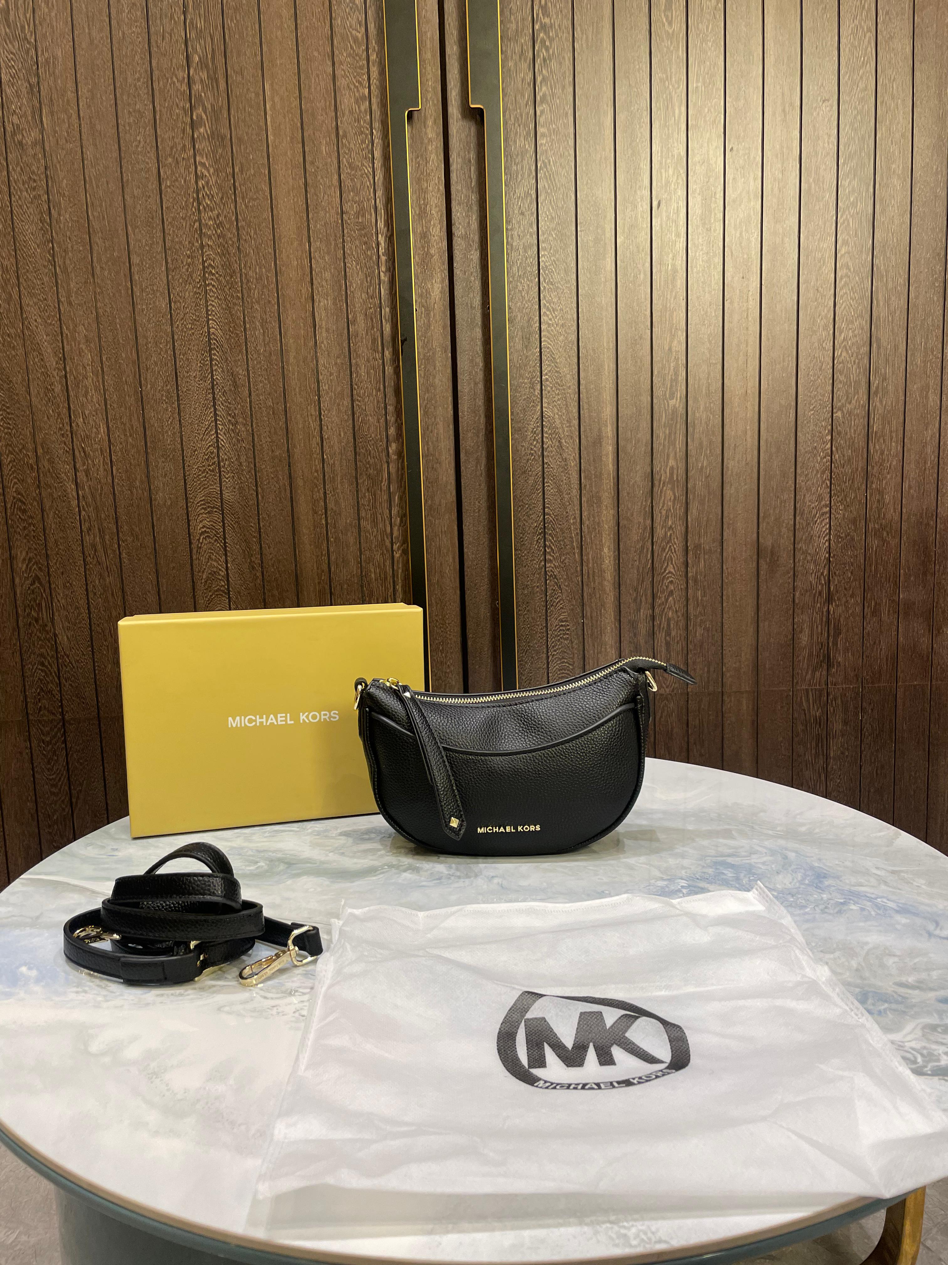 MICHAEL KORS DOVER SMALL LEATHER CROSSBODY BAG
