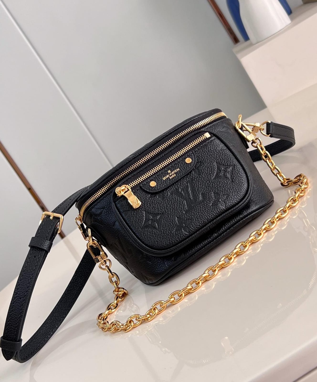 LOUIS VUITTON MINI BUMBAG MONOGRAM EMPREINTE EMBOSSED