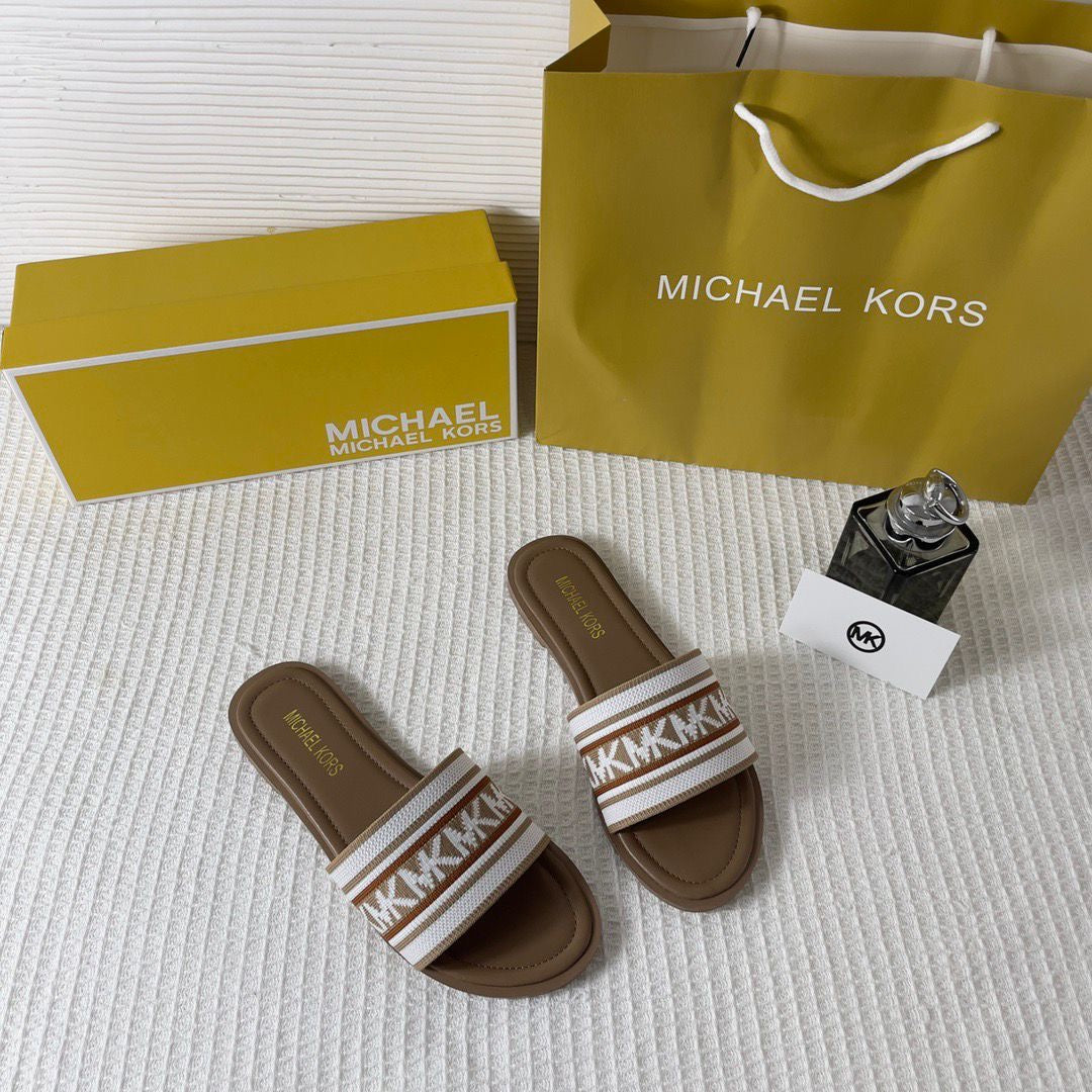 MICHAEL KORS MK SADLER SLIDE FLATS