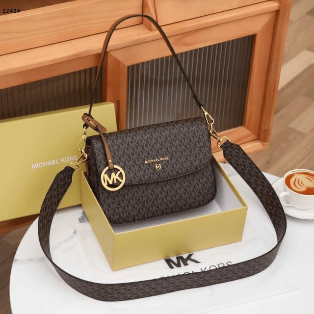 MICHAEL KORS JET SET MEDIUM MONOGRAM CROSSBODY BAG