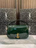 YSL SAINT LAURENT VOLTAIRE TOP HANDLE IN PATENT LEATHER