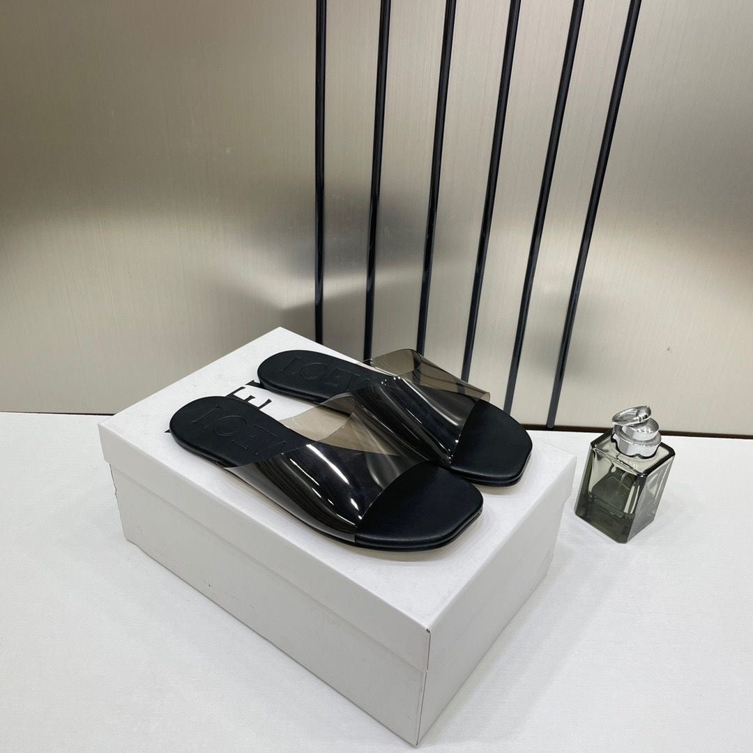 LOEWE CLEAR STRAP SLIDE