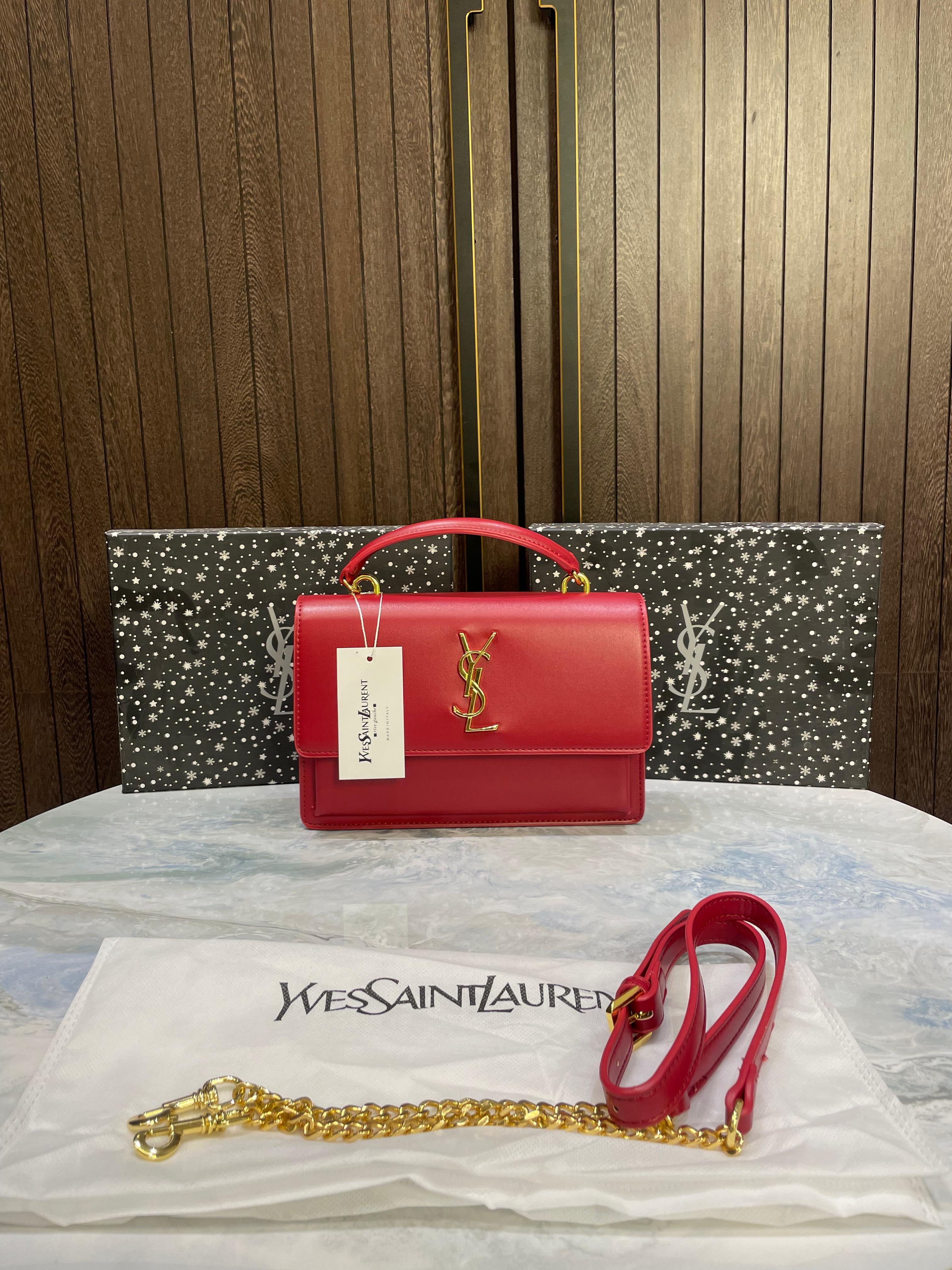 YSL SUNSET IN MATTE FINISH LEATHER