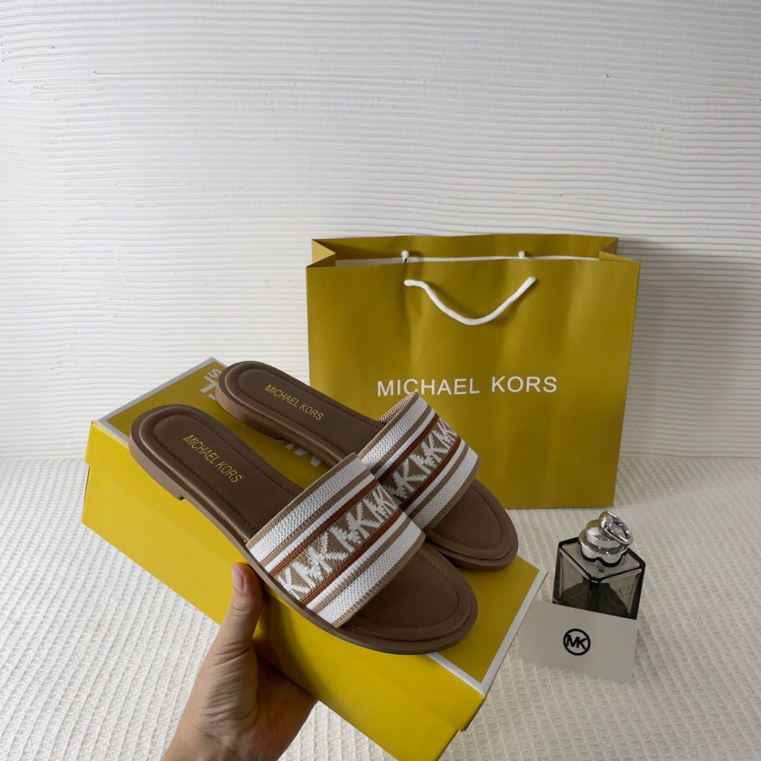 MICHAEL KORS MK SADLER SLIDE FLATS